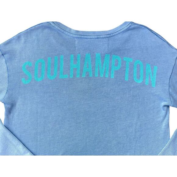 Soul Cycle Long Sleeve Graphic SOULHAMPTON Drawstring Pullover Tee - Size Small - Picture 7 of 13